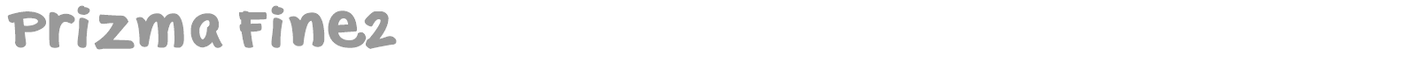 Prizma Fine 2 font preview